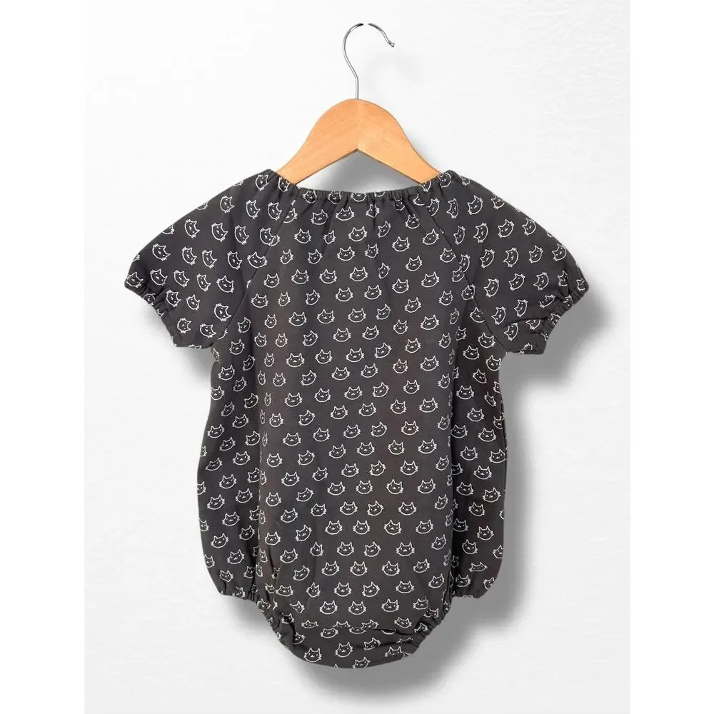NWT Organic Kitty Print Sweatshirt Bubble, Size 2T